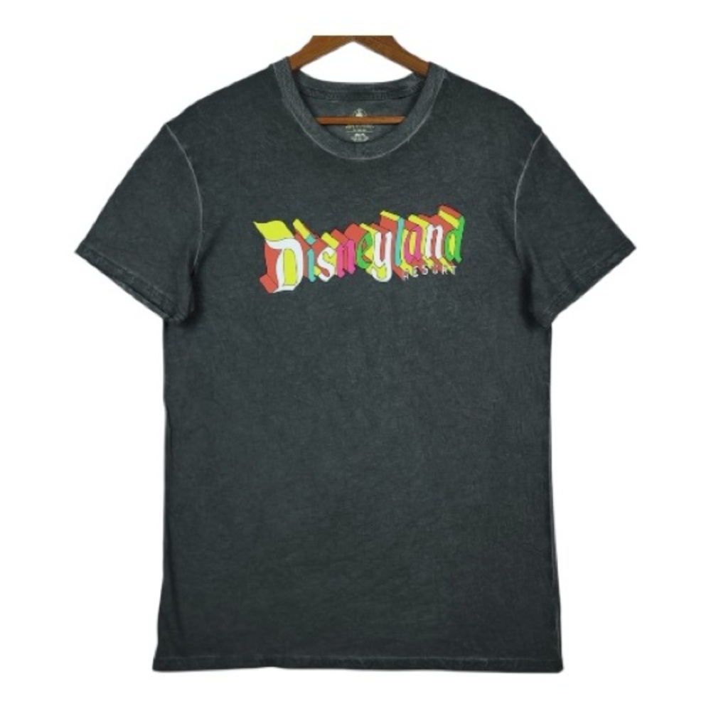 Retro Disney Graphic T- Shirt Size XXL Gray 70s Style Vibrant Rainbow